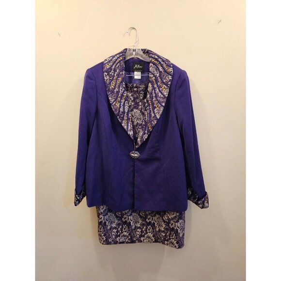 Milano Dresses & Skirts - MILANO, PARIS, NY, MILANO Skirt and Jacket Suit Embellished Lace Purple Size 18W